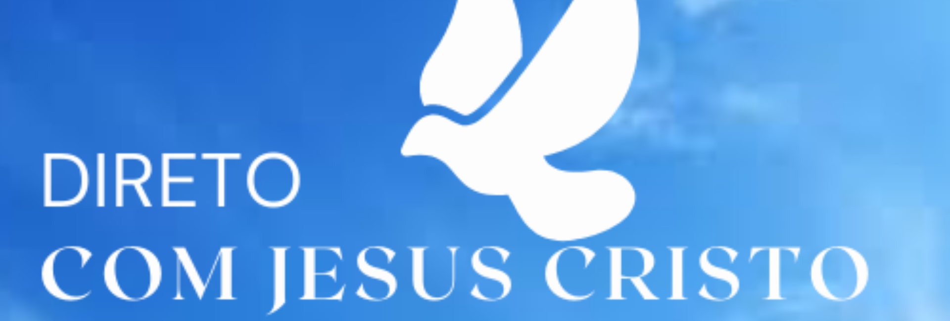 Imagem com desenho de uma pomba sobre o nome Jesus Cristo